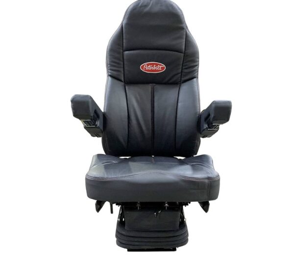 Legacy Silver HB Series Black Duraleather with Peterbilt Logo