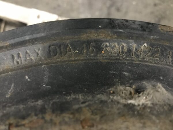 10 Hole 16.5 X 9in. Brake Drum- Used - Image 2