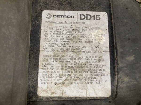 2019 Detroit DD15 Engine Assembly, 505HP - Used - Image 5