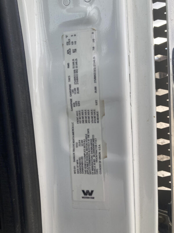 2023 Western Star Trucks 49X Parts Unit: Truck Dsl Ta - Image 7