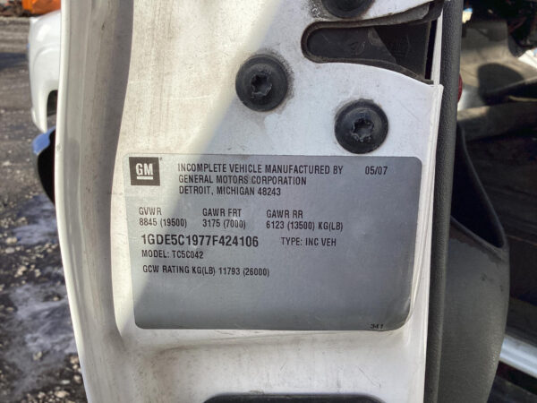 2007 GMC C5500 Parts Unit: Truck Dsl Sa - Image 4