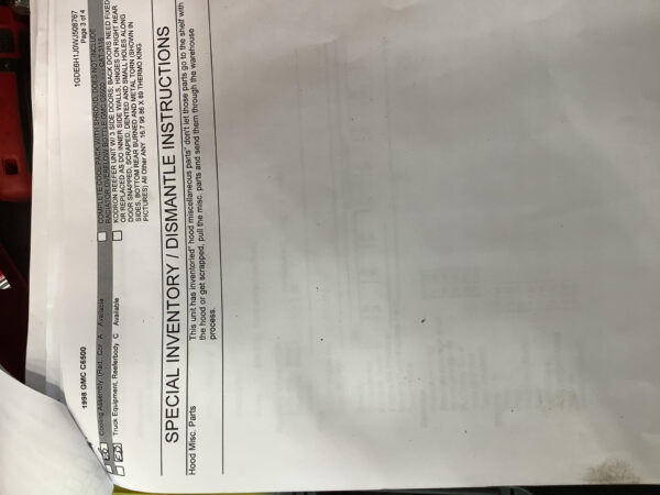 1998 GMC C6500 Parts Unit: Truck Dsl Sa - Image 3