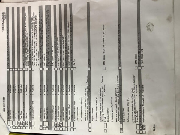 1998 GMC C6500 Parts Unit: Truck Dsl Sa - Image 4