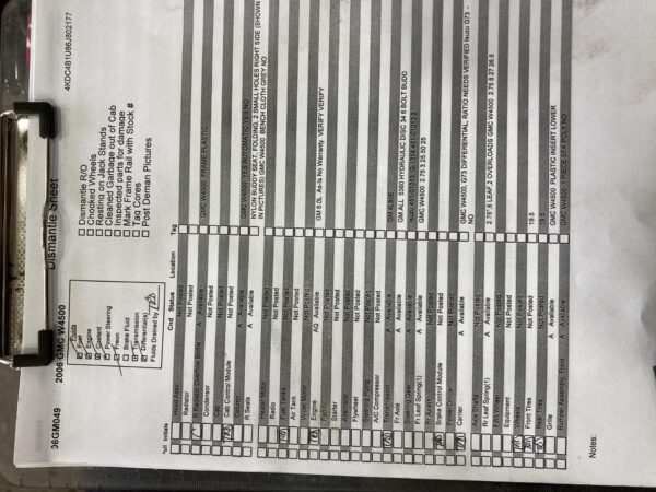 2006 GMC W4500 Parts Unit: Truck Gas - Image 2